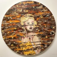Mariliyn Monroe 90 cm  oil on canvas