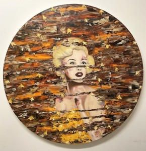Mariliyn Monroe 90 cm  oil on canvas