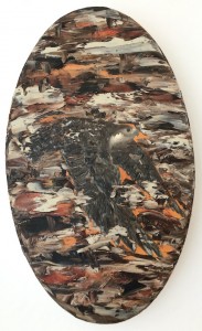 Eagle on the Mountain  54 x 32 cm  oil on canvas