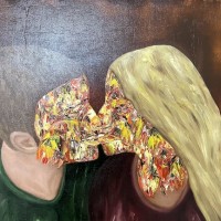 Sen ve Ben  45 x 52 cm  oil on canvas