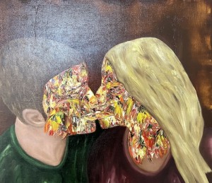 Sen ve Ben  45 x 52 cm  oil on canvas